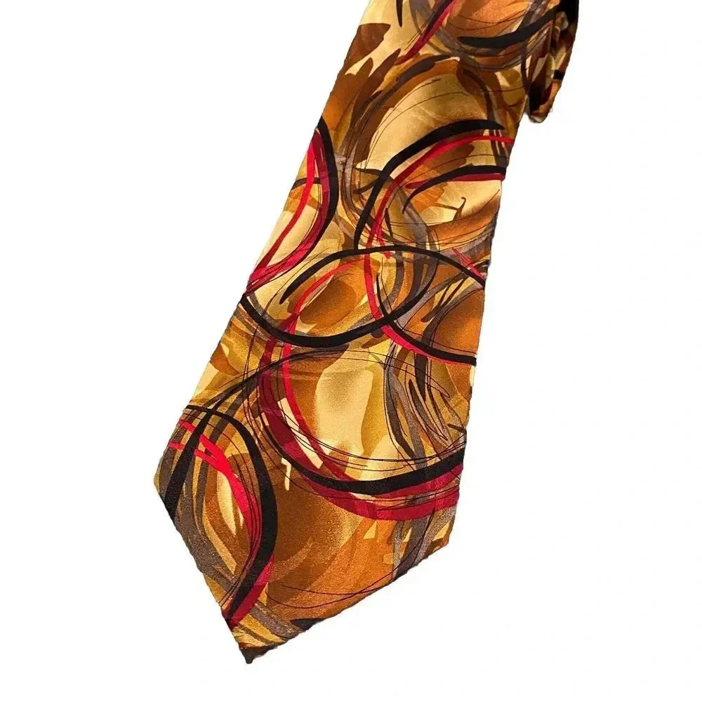 J.Garcia‎ Mens Abstract Silk Big Bird Collection #32 Handmade Necktie 2003
